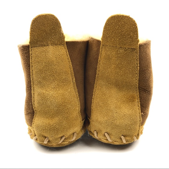 LL Bean Wicked Good Sheepskin Suede Slippers - Picture 5 of 8
